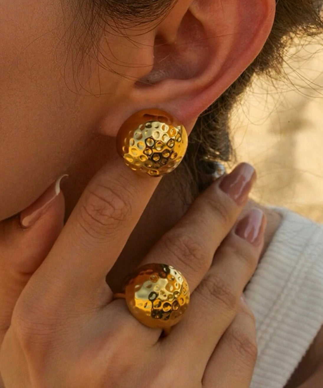 14k Yellow Gold Plated Earrings