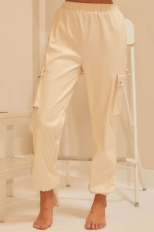 Wilder Leather Jogger Pants