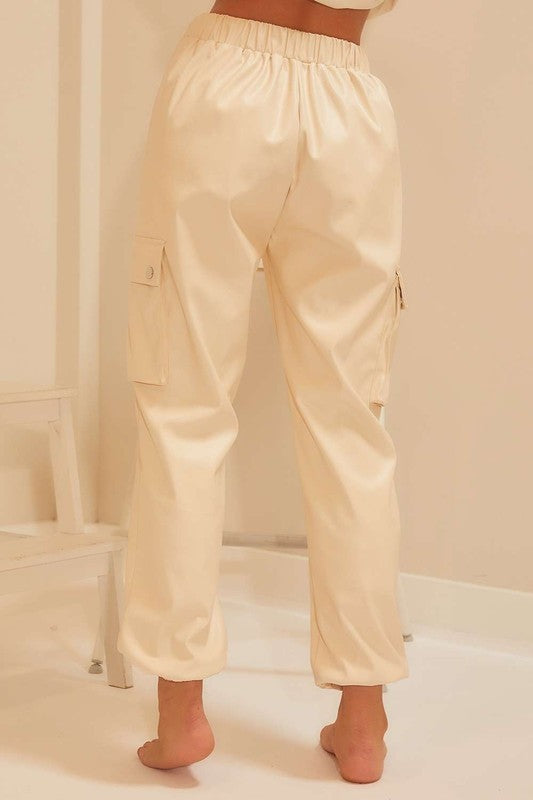 Wilder Leather Jogger Pants