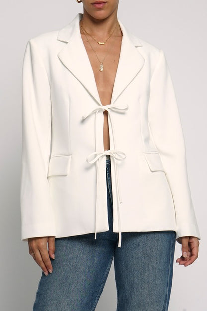 Gigi Front Tie Blazer