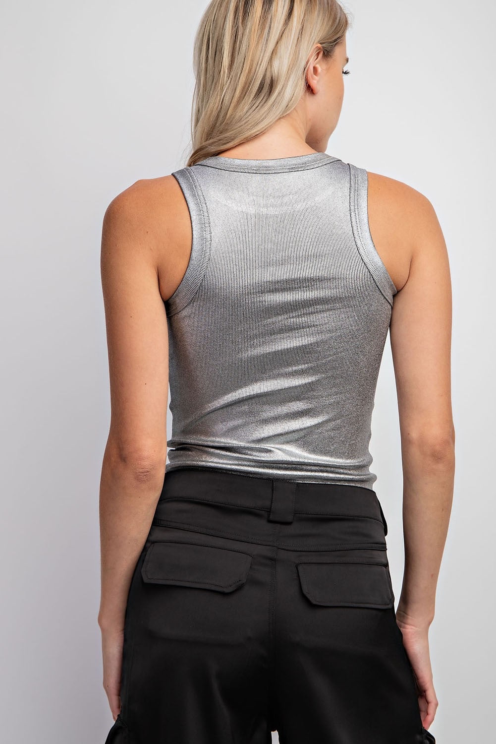 Britt Metallic Top