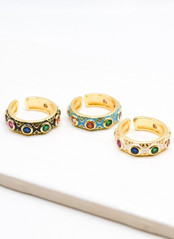 14k Pleated Bali Rings