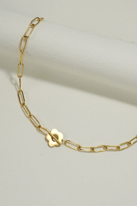 Golden Flower Necklace
