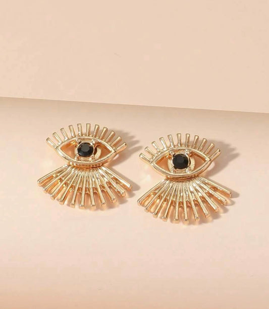 Eye Gold Earring