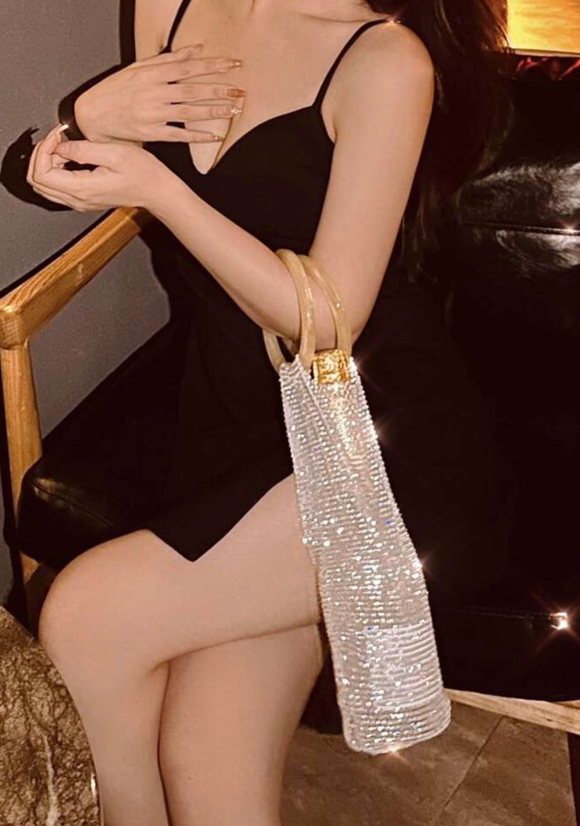 Bottle Rhinestone Bag