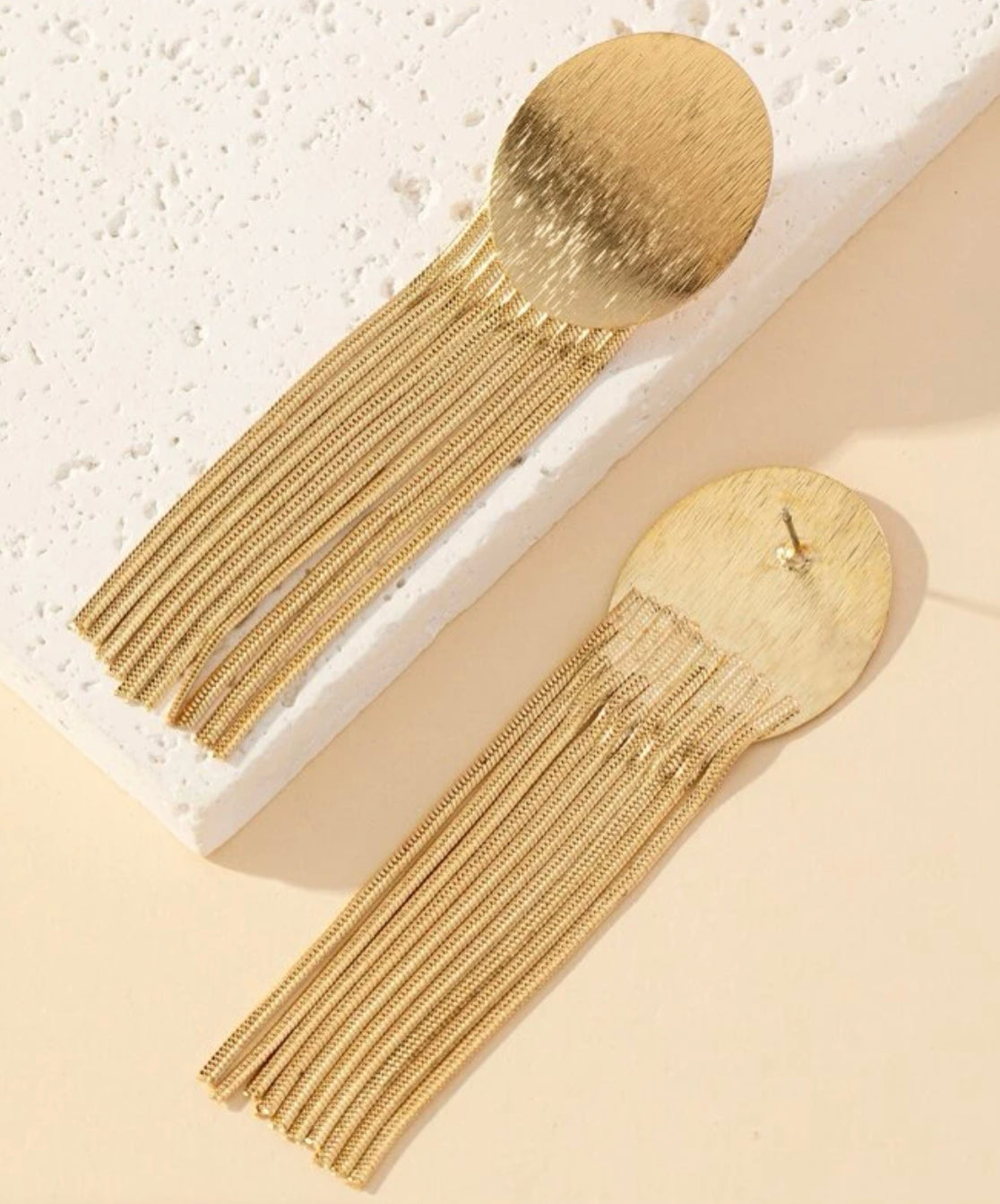 Gold Tassel Earrings