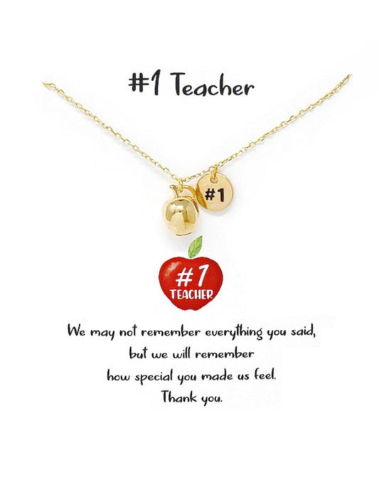 #1 Teacher Necklace