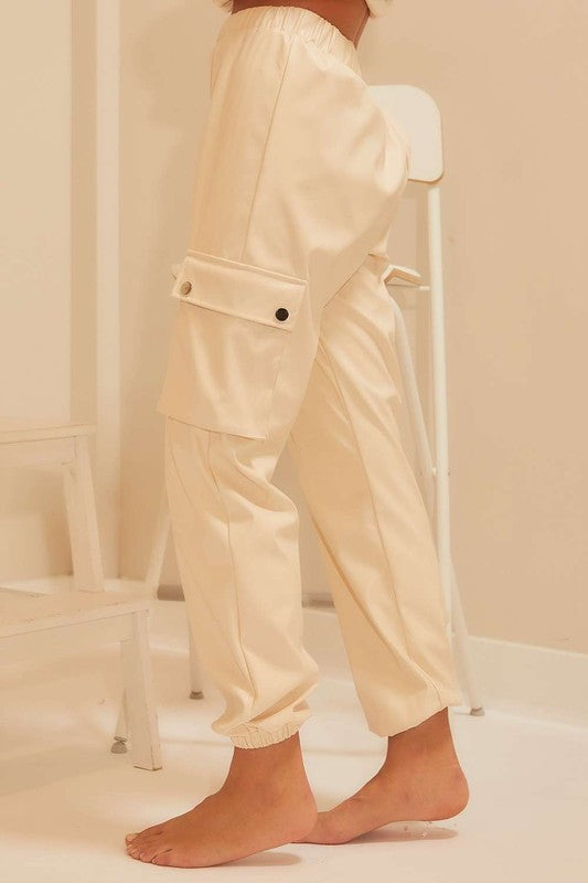 Wilder Leather Jogger Pants