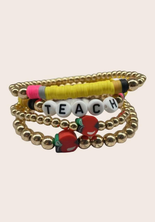 Teach Bracelet Set (4 Piece)