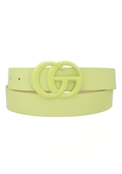 Anna Luxe Lime Belt