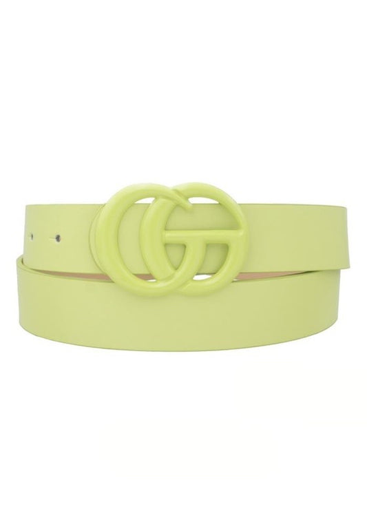Anna Luxe Lime Belt