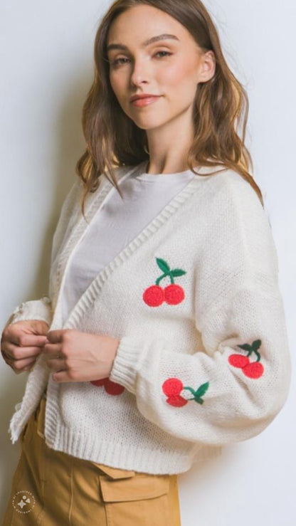 Cherry Pie Cardigan Sweater