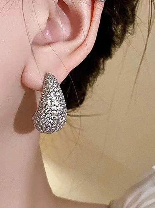 Rhinestone Drop Earring