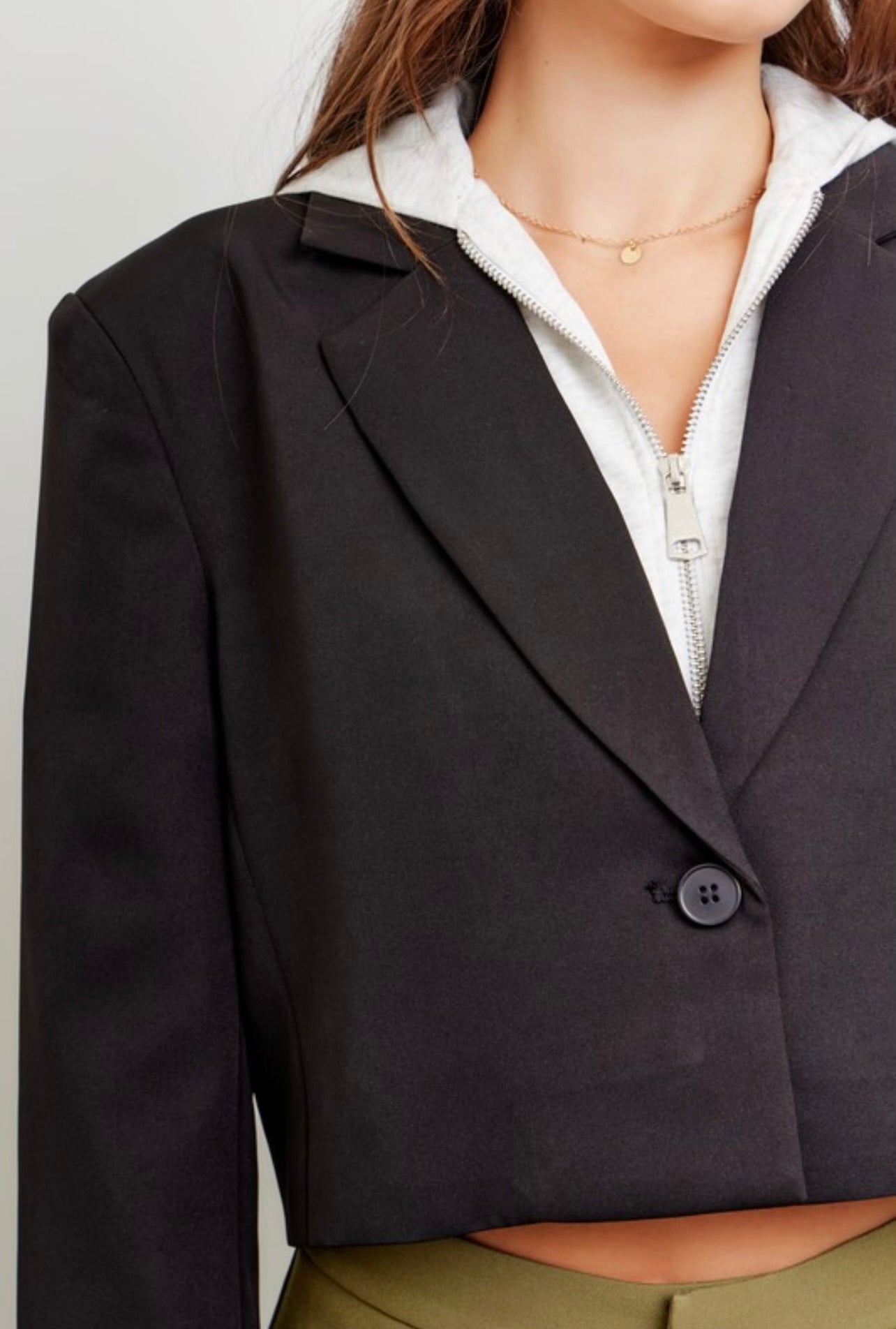 Tori Crop Blazer/Hoodie