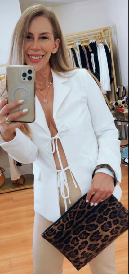 Gigi Front Tie Blazer