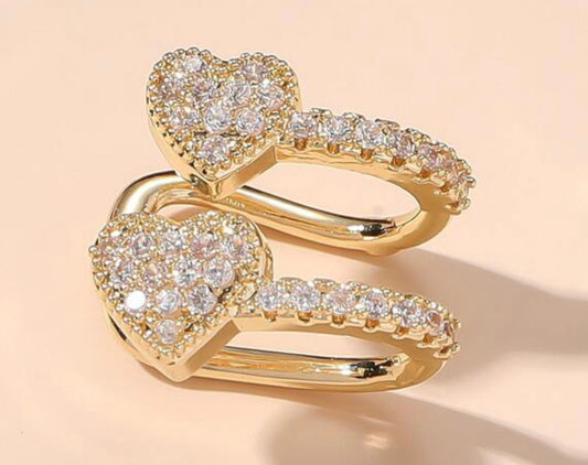 Hearts Ear Cuff