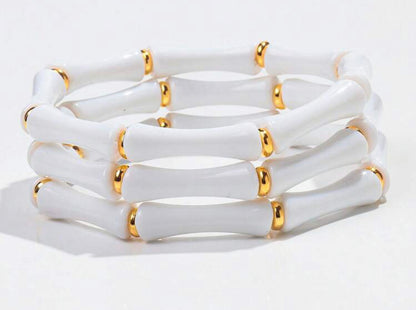Bamboo Beaded Bracelet (3 Piece)