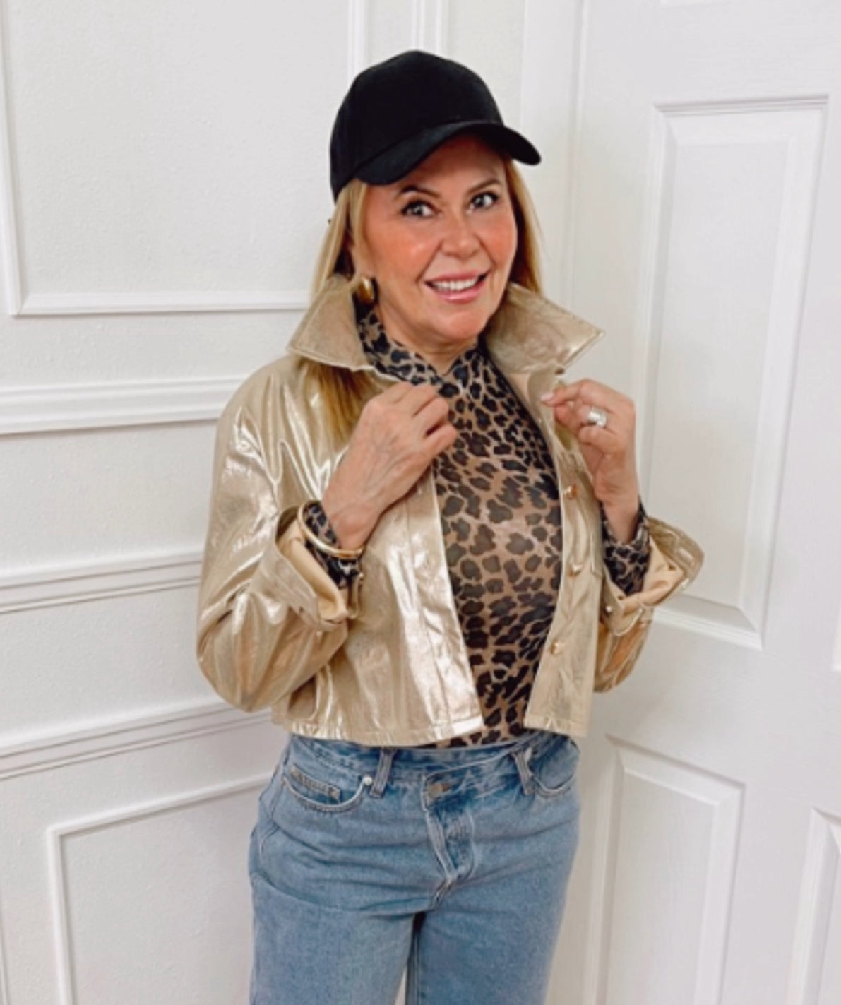 Giselle Gold Metallic Jacket