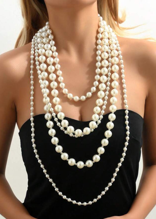 Layered Pearl Necklace