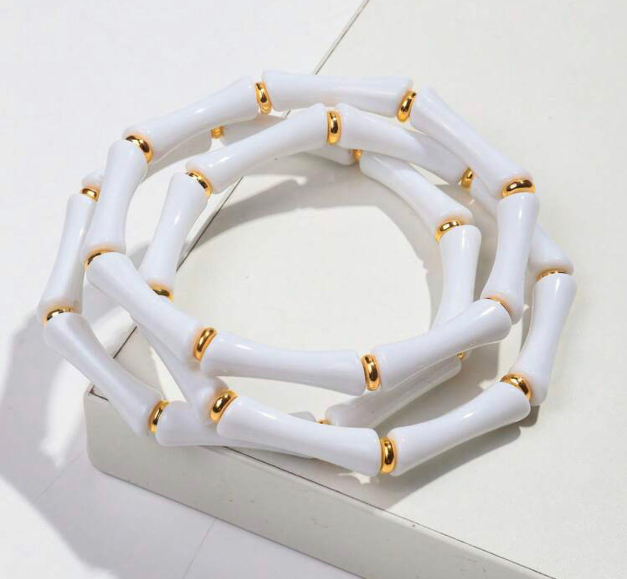 Bamboo Beaded Bracelet (3 Piece)