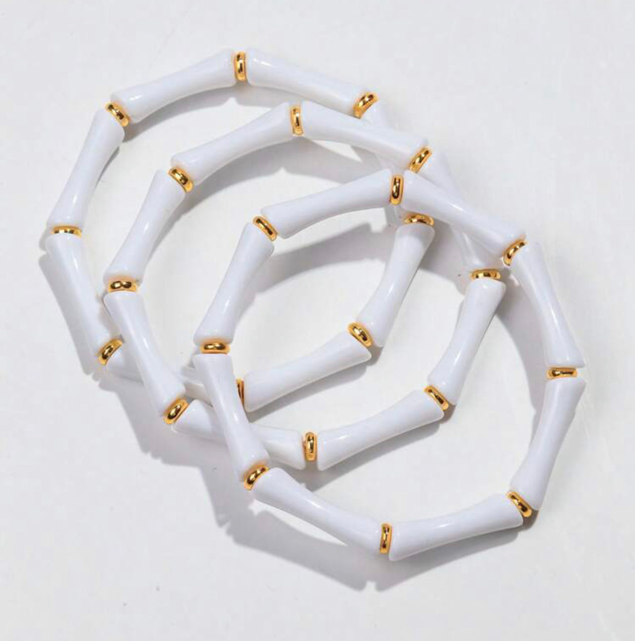 Bamboo Beaded Bracelet (3 Piece)