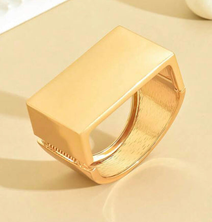 Charming Gold Cuff Bracelet