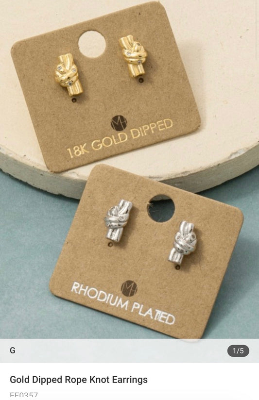 Rope Knot Earrings