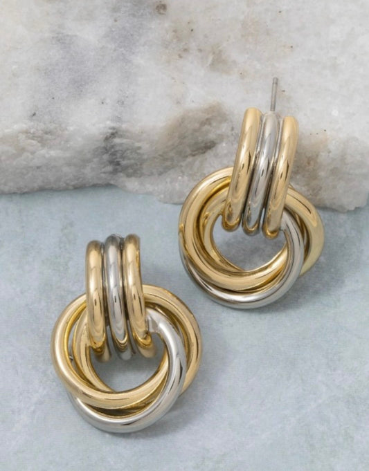 Marris Two-Tone Earrings