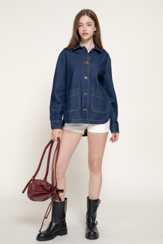 Avril Shacket Top