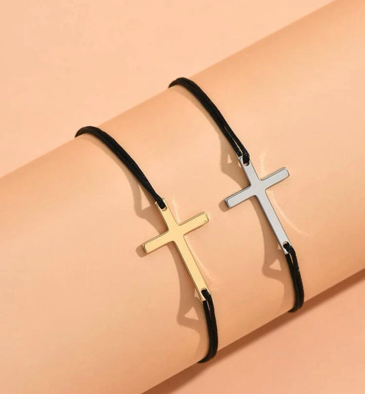 Matching Cross Bracelets