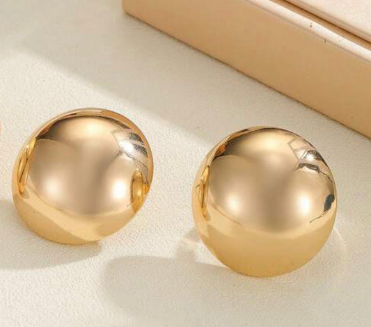 Gold Circle Earrings