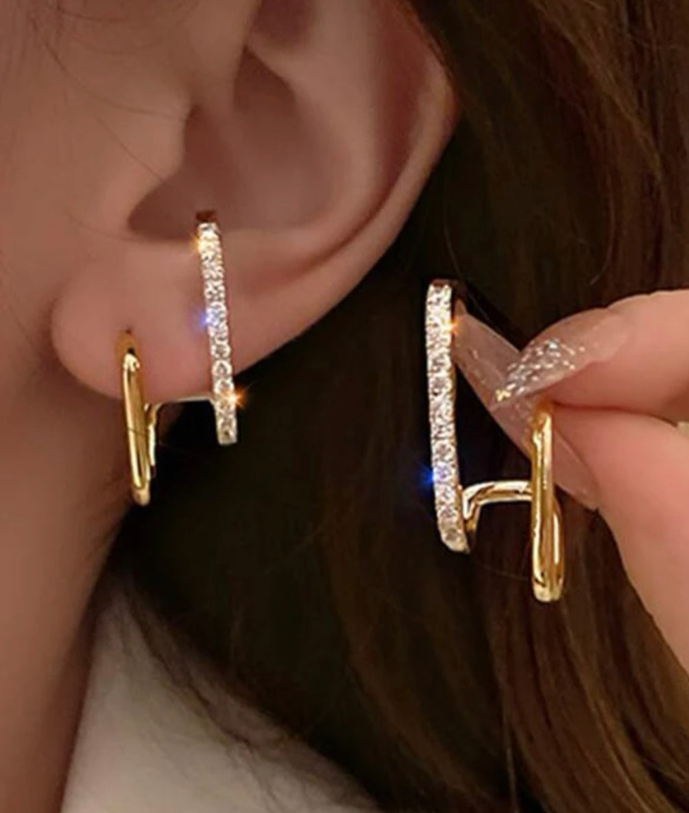 Rhinestone Stud Earrings