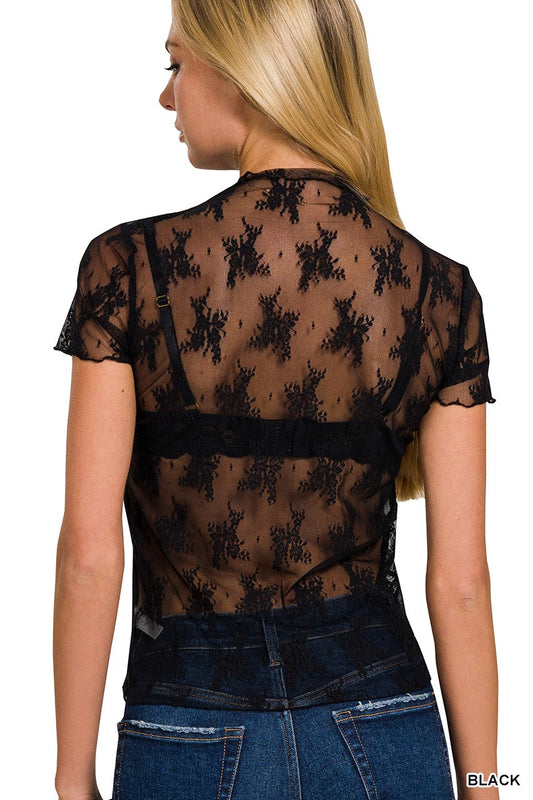 Manda Mesh Top