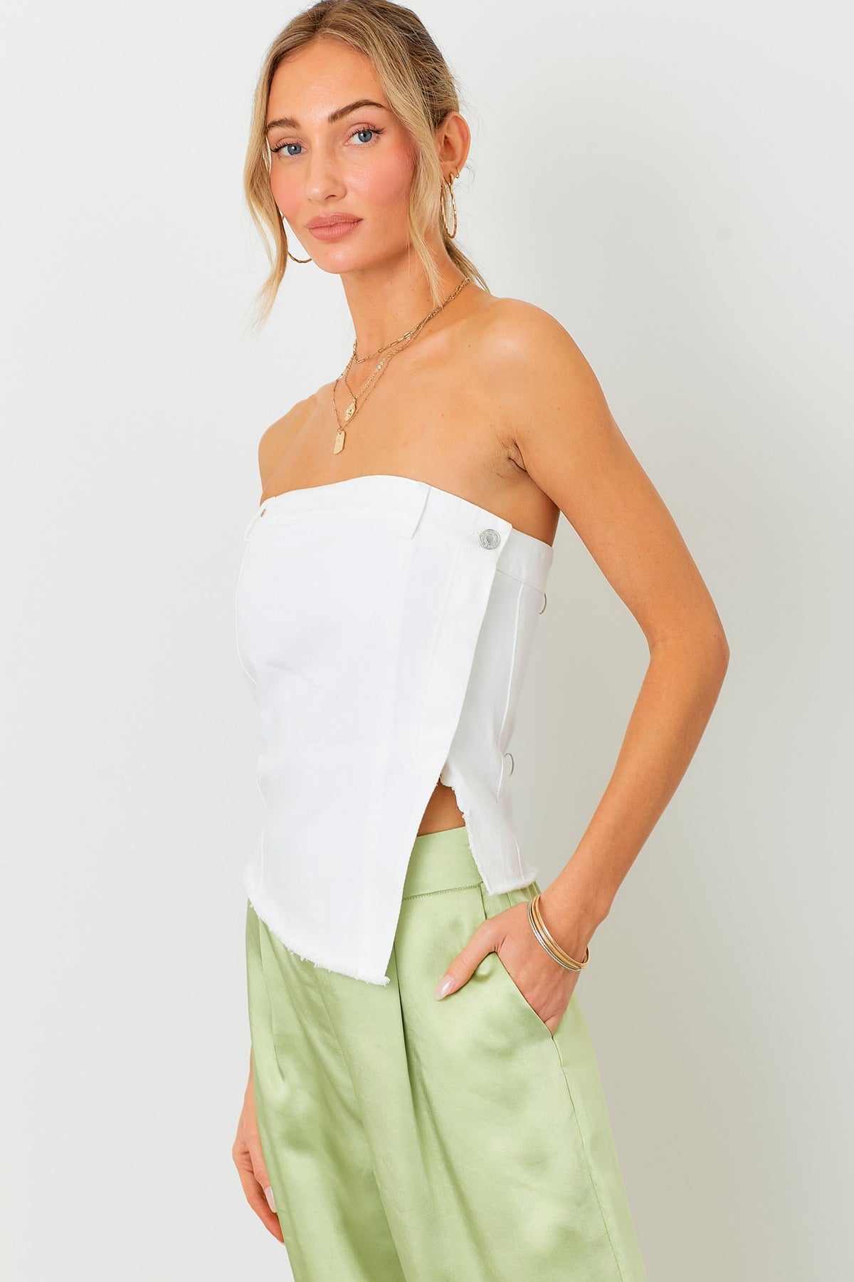Catalina Denim Top