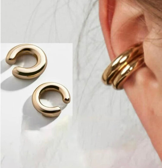 Round Cuff Earrings (2-Piece)