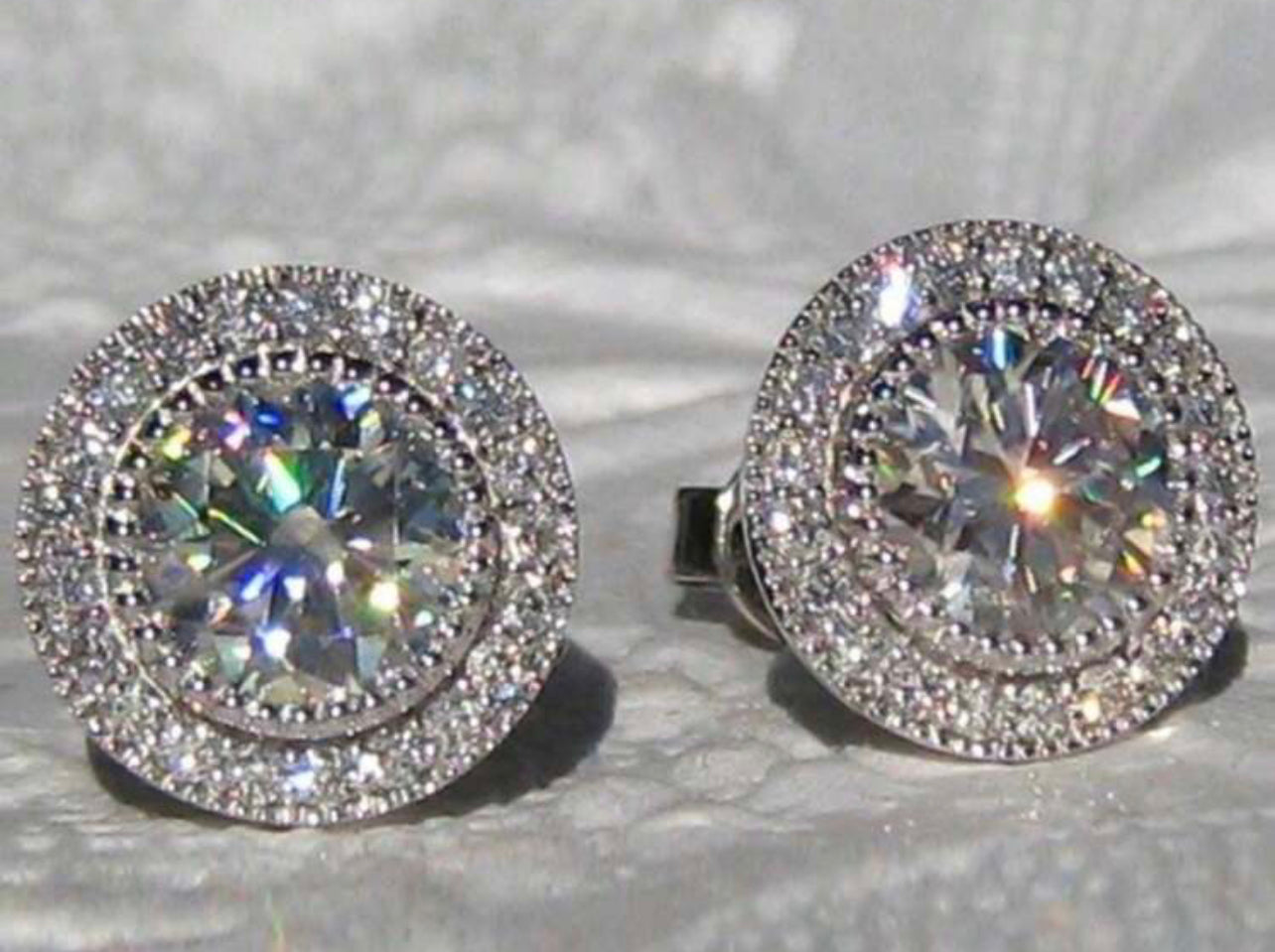 Mini Rhinestone Stud Earrings