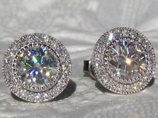 Mini Rhinestone Stud Earrings