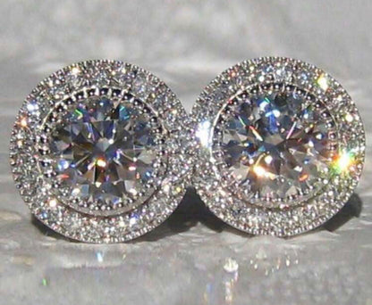 Mini Rhinestone Stud Earrings