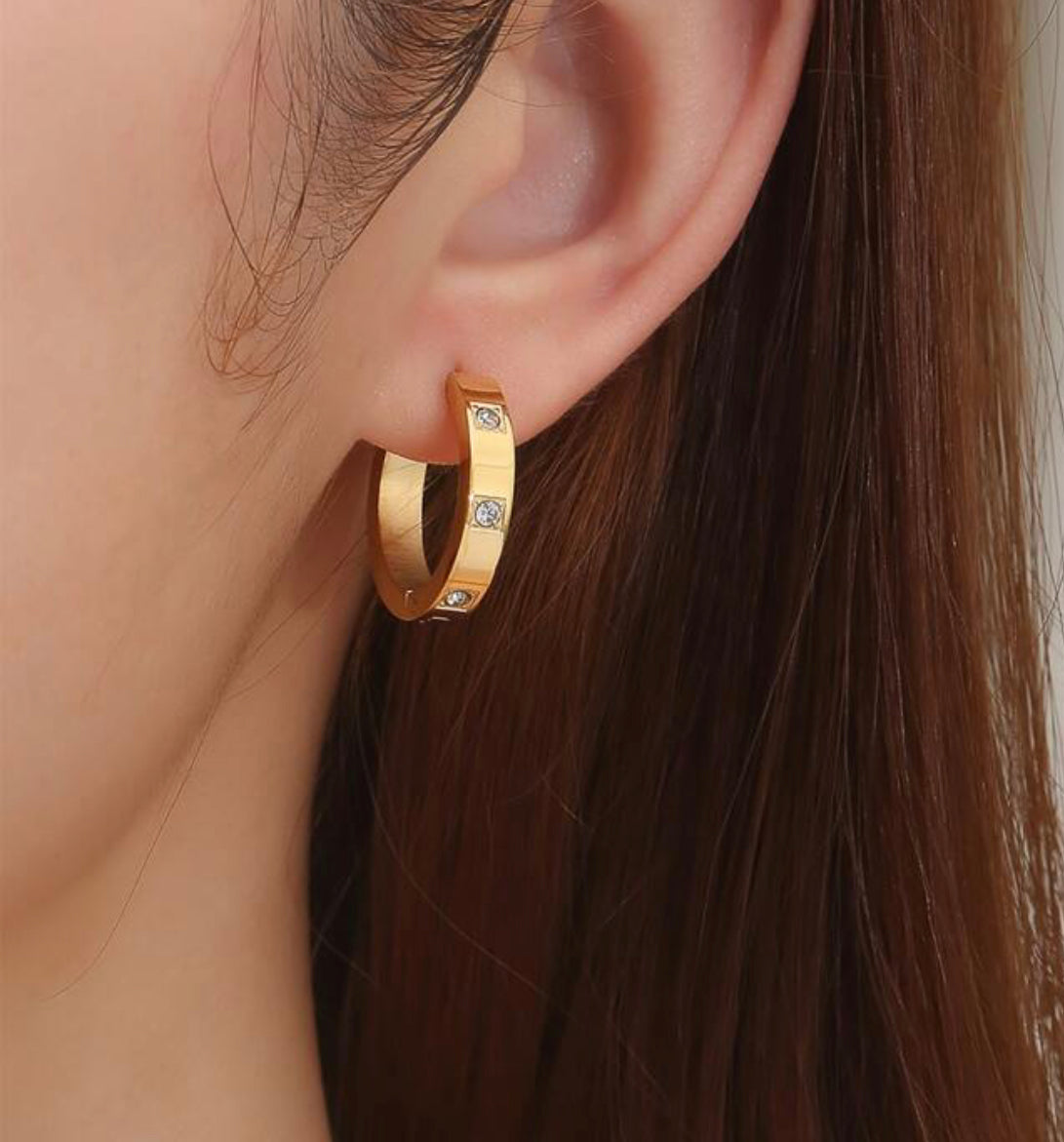 Zenia Gold Earrings